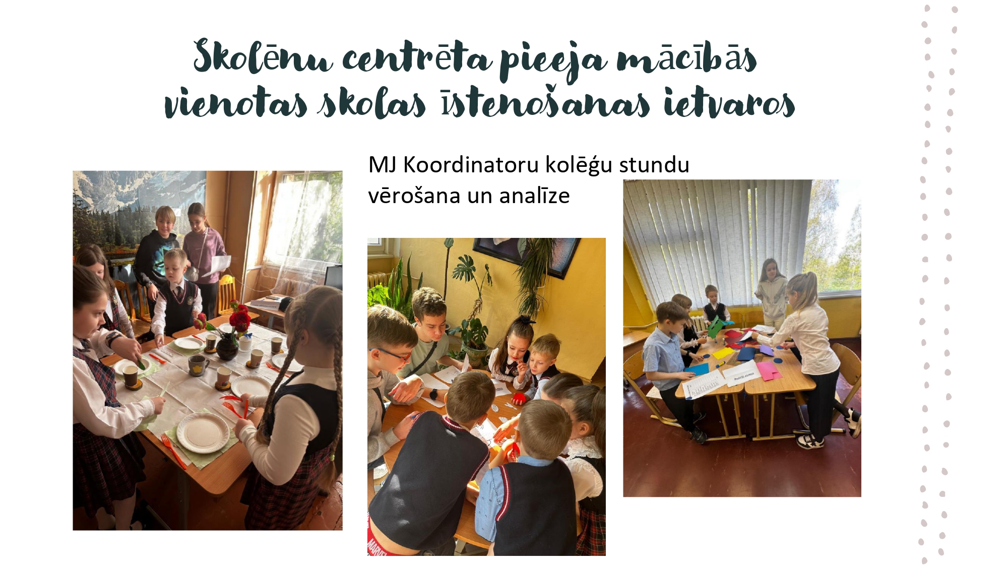 Vienotas skolas ieviešana